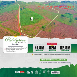 Land for sale Umu Daike Farm Land/ Palmgroove Estate/ Rainoil Factory Asaba Delta