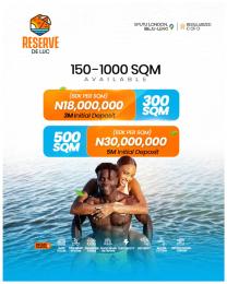 Land for sale Eputu London/ Reserve De Luc/ Coscharis Motors/behind Omu Resort Ibeju-Lekki Lagos