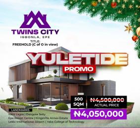 Land for sale Igbonla/ Twin City Estate/ St Augustine University Epe Lagos