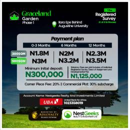 Land for sale Ilara/ Graceland Garden Estate/ Behind Saints Augustine University Epe Lagos