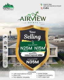 Land for sale Aiyetoro/airview Estate/ Right Beside The Lekki Epe Int' Airport, Ibeju-Lekki Lagos