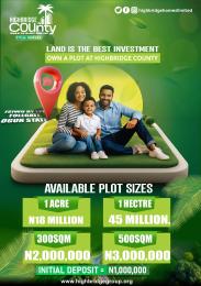 Land for sale Highbride County, Ijebu Ode Ogun