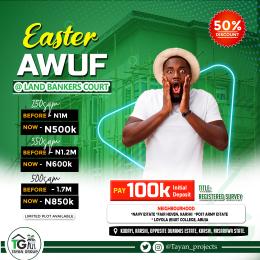 3 bedroom Land for sale Karshi, Opposite Dunamins Estate Karu Nassarawa