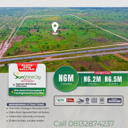 Land for sale In Olloh Ogwashi/sunshine City Estate/along The Warri Ogwashi Expressway Asaba Delta