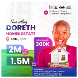 Land for sale Ketu Epe/ Doreth Home Estate/ Grace Polytechnic Epe Lagos
