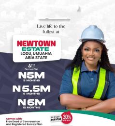 Land for sale Lodu/ Newtown Estate/ 2min From Government College Umuahia Umuahia South Abia