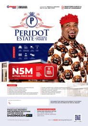 Land for sale ?? 2 Mins Drive From Ubakala Junction, Umuahia. ?? Peridot Estate Umuahia Phase I ?? Jamb Abia State Headquarters. ?? Nigeria Immigration Service Abia State Headquarters. ?? Nigeria Correctional Center Administrative Block ?? Hartland Construction Company Umuahia South Abia