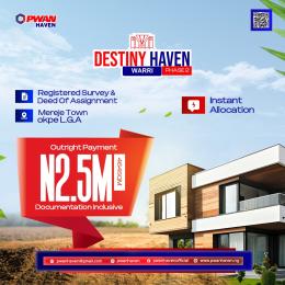 Land for sale Mereje Town, Okpe L.g.a Asaba Delta