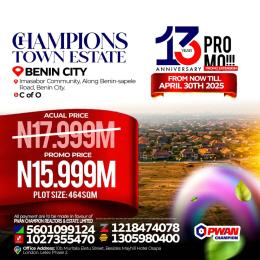Land for sale Imasobor Community, Along Benin Sapele Road Central Edo