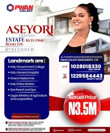Land for sale Ketu Omu Road Epe Epe Lagos