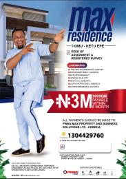 Land for sale New International Airport Epe Resort & Junction Ketu Roundabout African Film City Government College Ketu, Ketu Lagos
