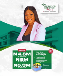 Land for sale Omagwa/ Oakwood Prime City Estate / Few Minutes To Wigwe University Ikwerre Rivers