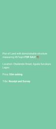 Land for sale Oladehinde Street Ijesha Surulere Lagos