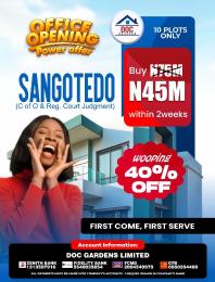 Land for sale Doc Garden Off Monastery Road Sangotedo Ajah Lagos