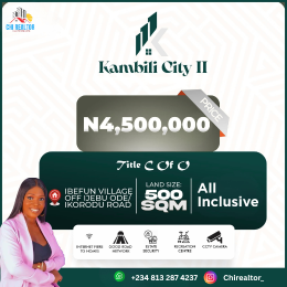 Land for sale Ibefun Village/ Kambil City Ii/ Off Ijebu Ode/ikorodu Road Epe Lagos