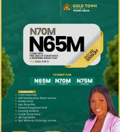 Land for sale Guzape Main Abuja/ Gold Town Estate/coza Assembly/apo Shoprit Guzape Abuja