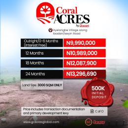 Land for sale Coral Acres Estate Ijaye, Akinyele Oyo