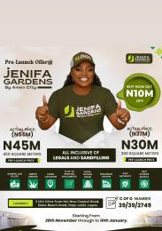 Land for sale Jenifa Gardens Before The Coastal Road Opposite Nnpc Filling Station Eleko Ibeju-Lekki Lagos