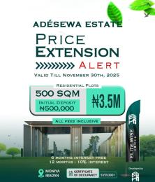 Land for sale Moniya Expressway In Ibadan/ Adesewa Estate/ Ibadan Oyo