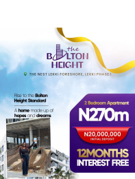 2 bedroom Flat / Apartment for sale Nest Foreshore Lekki Phase 1 Freedom Way Lekki Lagos