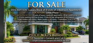 3 bedroom House for sale Lekki Phase 1 Lekki Lagos