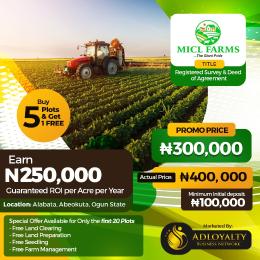 Land for sale Alabata, Abeokuta. Ogun State Alabata Abeokuta Ogun