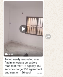 1 bedroom Flat / Apartment for rent Badore Badore Ajah Lagos