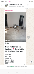 2 bedroom Flat / Apartment for rent Ogoyo Estate Mobil Road Ajah Lagos