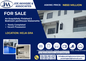 5 bedroom House for sale Ikeja GRA Ikeja Lagos