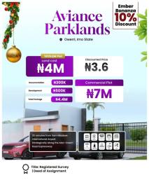 Land for sale Aviance Parkland Umueme Close To Sam Mbakwe Ngor-Okpala Imo