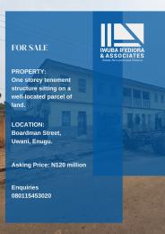 House for sale Boardman Street, Uwani, Enugu Enugu