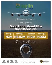 Land for sale Berlin Estate Mowe Obafemi Owode Ogun