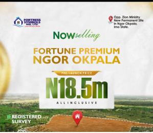 Land for sale Ngor Okpala/fortune Garden Premium Estate/ Opposite Zion Ministry Permanent Site Ngor-Okpala Imo