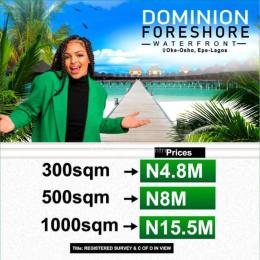 Land for sale Dominion Foreshore Estate, Oke Osho, Epe, Lagos Epe Lagos