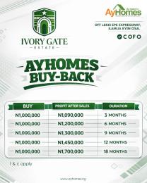 Land for sale Ivory Gate Estate, Along Lekki Expressway Lekki Lagos