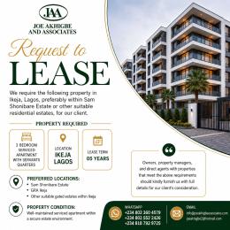 3 bedroom House for rent Ikeja Gra, Lagos Ikeja GRA Ikeja Lagos