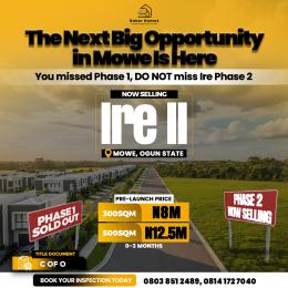 Land for sale Mowe, Ire Phase 2 Abeokuta Ogun