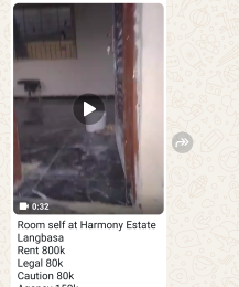1 bedroom Flat / Apartment for rent Harmony Estate Langbasa Ado Ajah Lagos