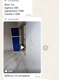 1 bedroom Flat / Apartment for rent Badore Badore Ajah Lagos