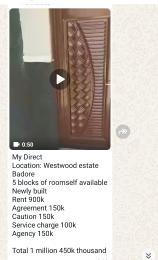 1 bedroom Flat / Apartment for rent Westwood Estate Badore Badore Ajah Lagos