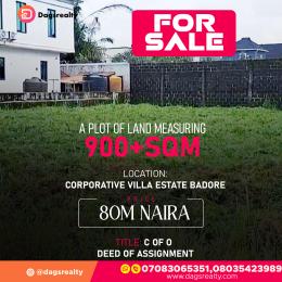 Land for sale Corporative Villa Estate Badore Ajah Lagos