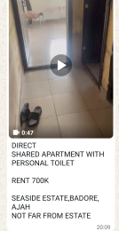 1 bedroom Flat / Apartment for rent Seaside Estate Badore Ajah Lagos