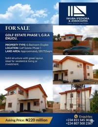 6 bedroom House for sale Golf Estate Phase 1 Enugu Enugu