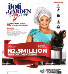 Land for sale Iloti Gardens Epe Lagos