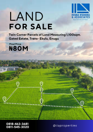 Land for sale Veritage Estate, Trans Ekulu Enugu Enugu
