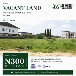 Land for sale Ridge Park Estate, Ajah, Lagos Ajah Lagos