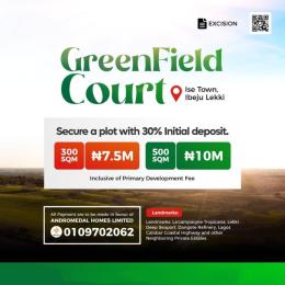 Land for sale Greenfield Estate Close To International Airport And Atlantic University Alaro City Ise town Ibeju-Lekki Lagos