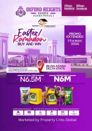 Land for sale Oxford Heights Estate Phase 2 Located At Ibusa Close To International Airport And Admiralty With Koka Junction Asaba Delta