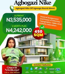 Land for sale Agbogazi Nike Off Ngwuogwo Roundabout Enugu Enugu