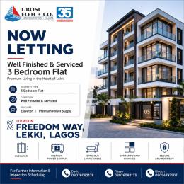 3 bedroom Flat / Apartment for rent Freedom Way Lekki Lagos